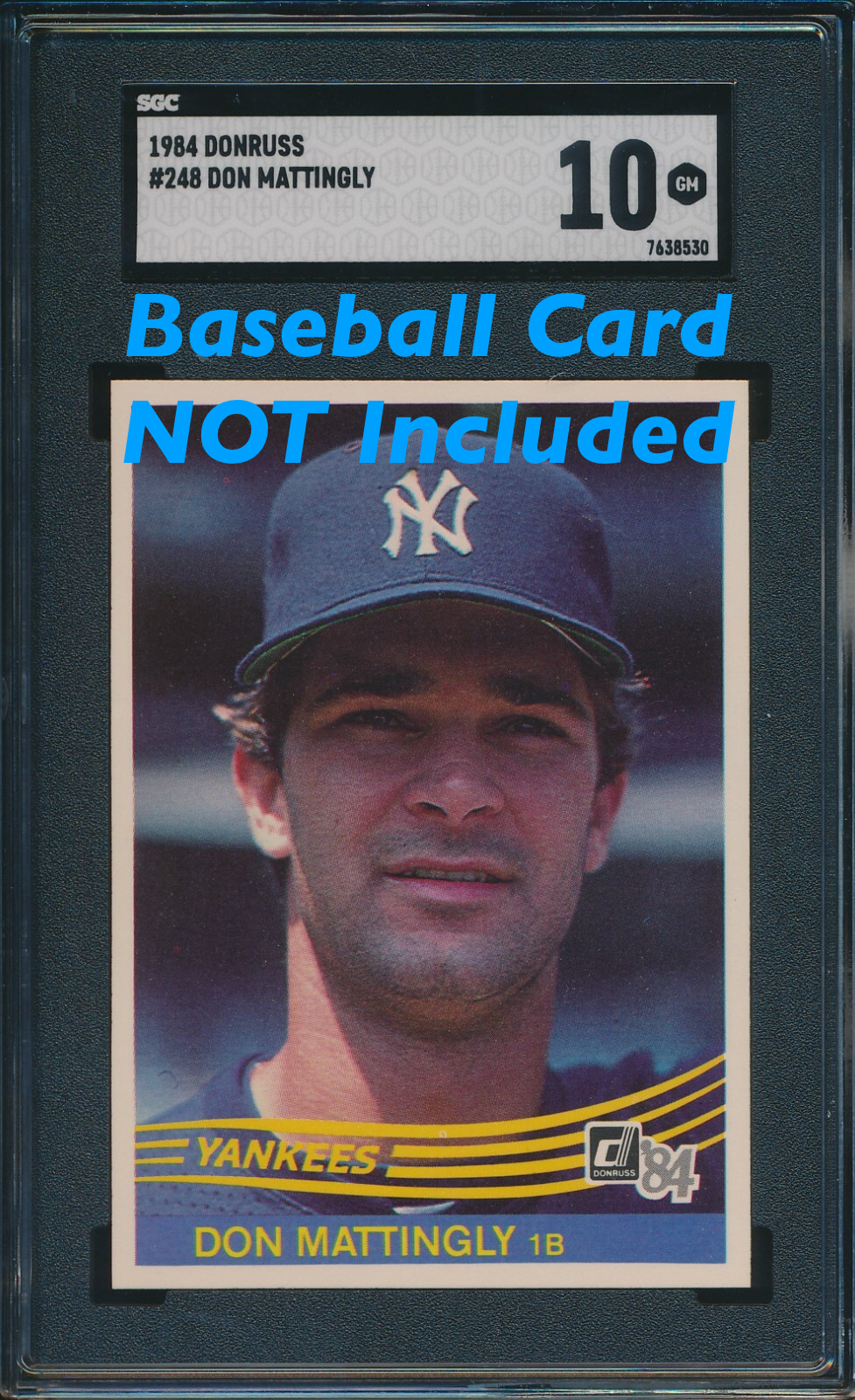 Old School - 1984 Donruss Don Mattingly #248 Baseball Card Parody T-shirt - Adult Men's