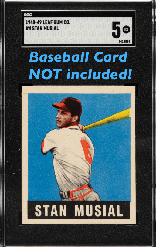 Old School - 1948 Leaf Stan Musial #4 Baseball Card Parody T-shirt - Adult Men's