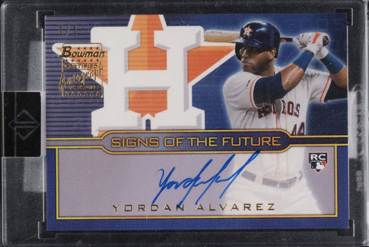 I made $828 PROFT flipping this 2020 Bowman Transcendent Certified Yordan Alvarez 1/1 Auto Rookie Card - SportsCardsEDGE