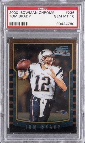 Tom Brady is the GOAT of Football - 2000 BOWMAN CHROME - Tom Brady #236 - SportsCardsEDGE