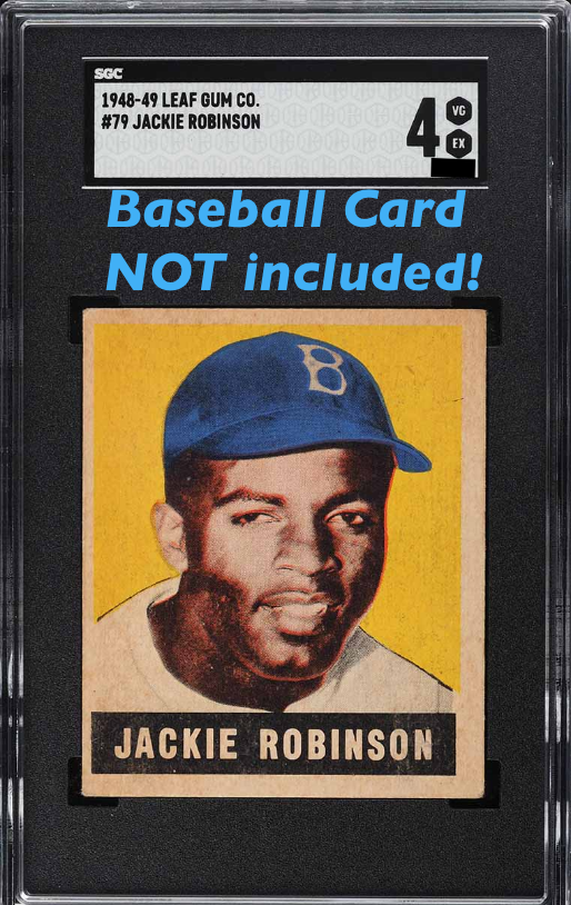 Old School - 1948 Leaf Jackie Robinson #79 Baseball Card Parody T-shirt - Adult Men's