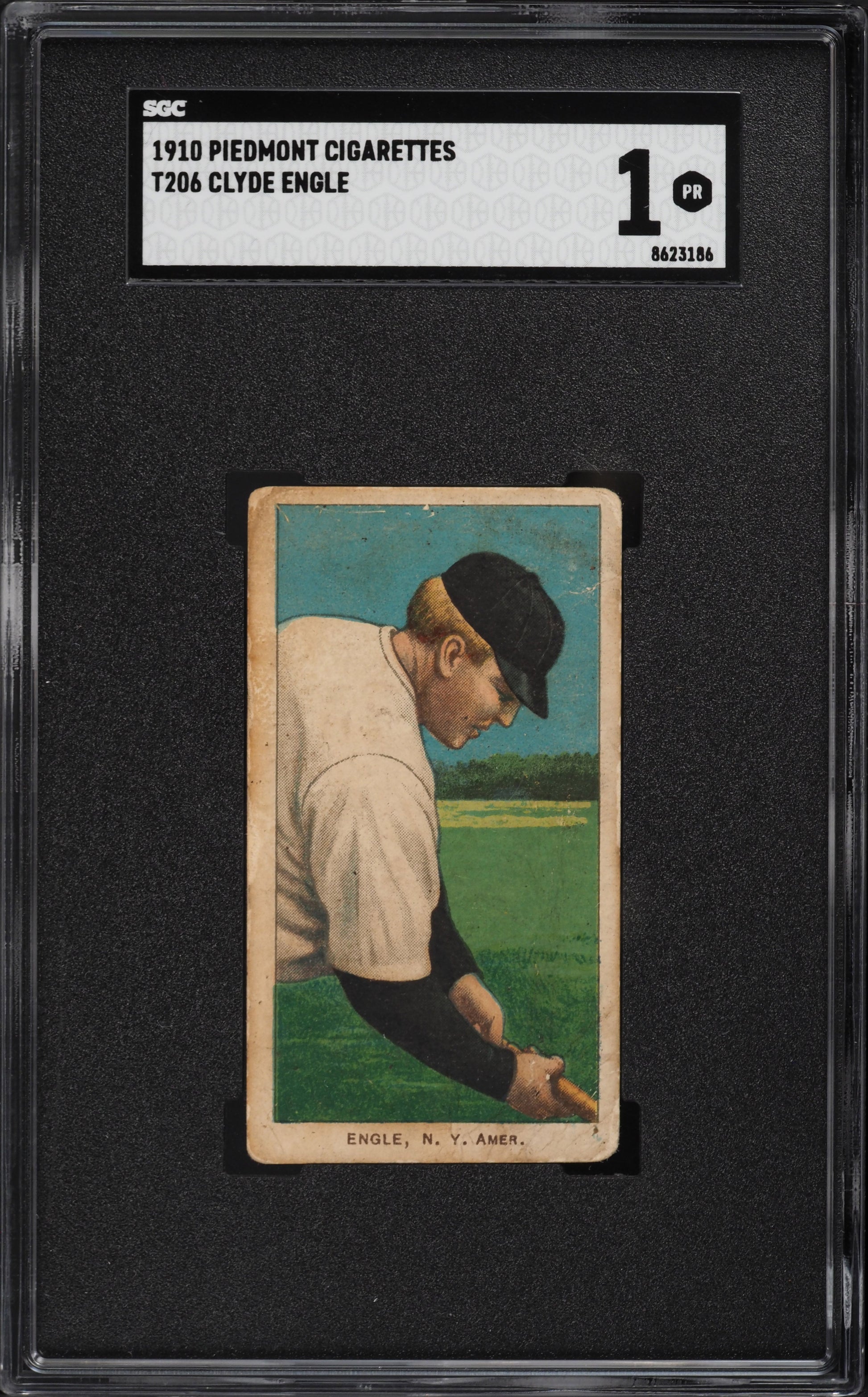 1909-11 T206 CLYDE ENGLE 100 Year Old Baseball Card Graded SGC 1 PR SportsCardsEDGE 1909-11 T206 CLYDE ENGLE 100 Year Old Baseball Card Graded SGC 1 PR SportsCardsEDGE